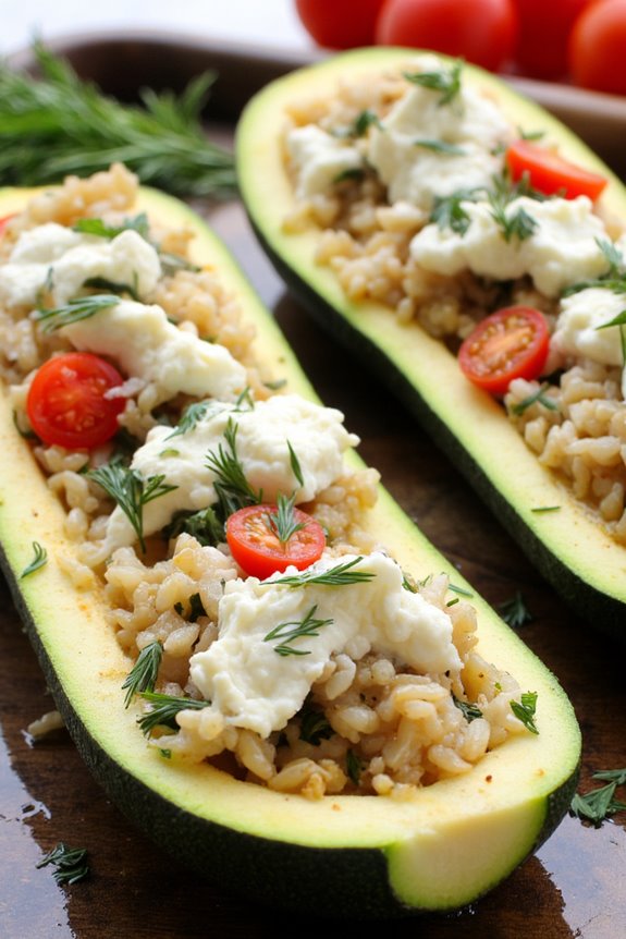 mediterranean stuffed zucchini recipe
