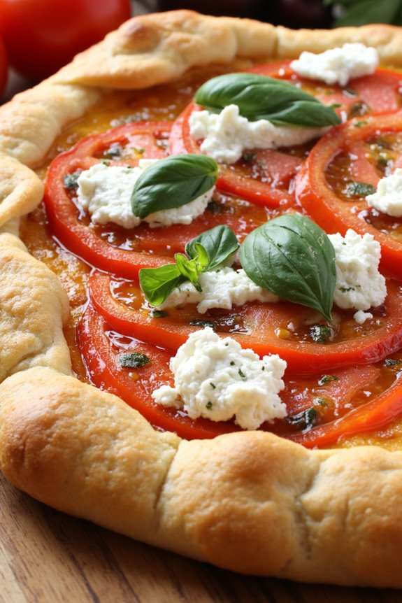 mediterranean tomato feta tart