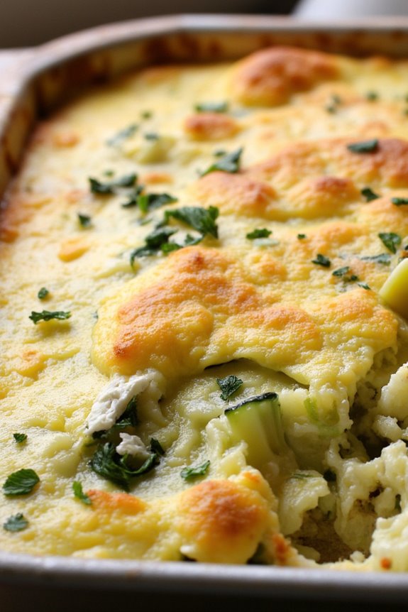 mediterranean zucchini egg casserole