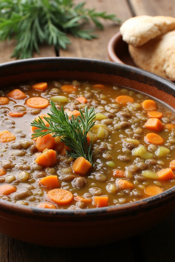 nourishing greek lentil soup