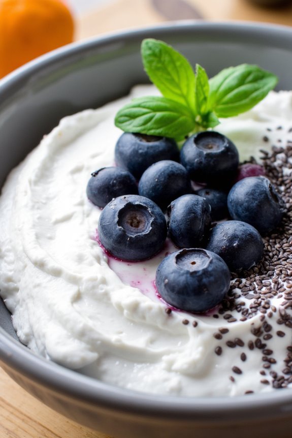 nutritious blueberry yogurt dessert