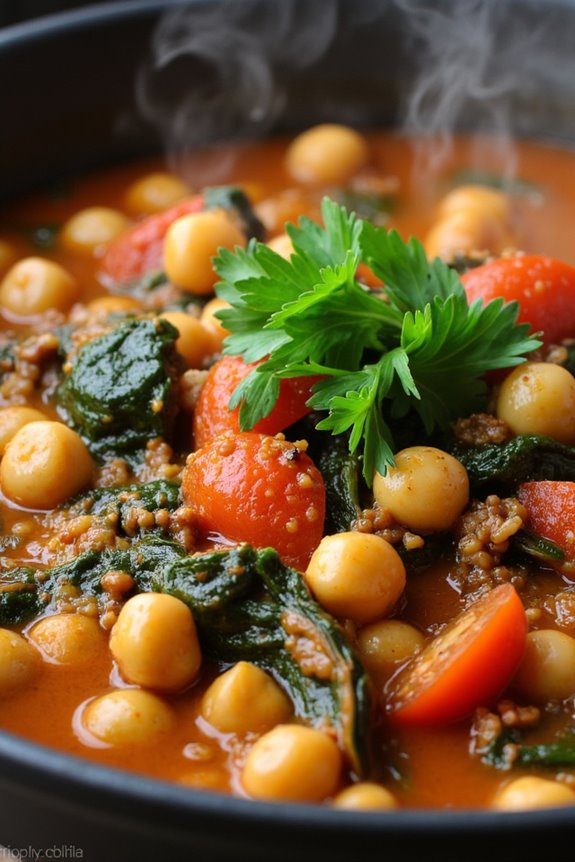 nutritious greek chickpea stew