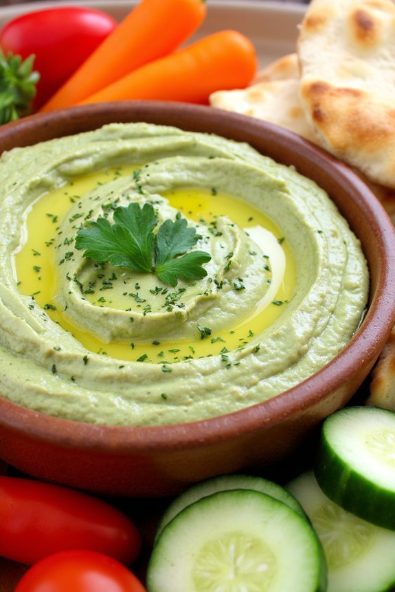 nutritious greek fava bean dip