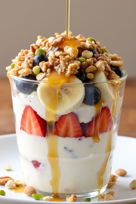 nutritious greek yogurt parfait