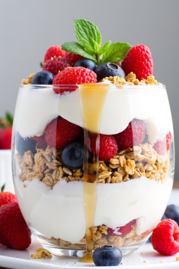 nutritious greek yogurt parfait