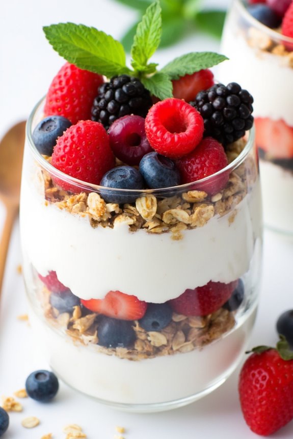 nutritious greek yogurt parfait
