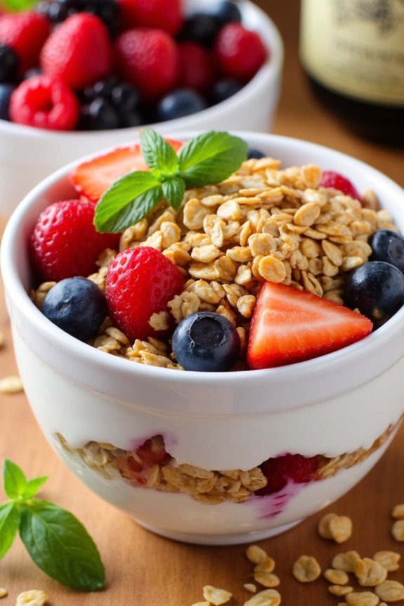 nutritious greek yogurt parfait