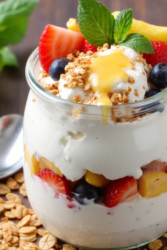 nutritious greek yogurt parfaits