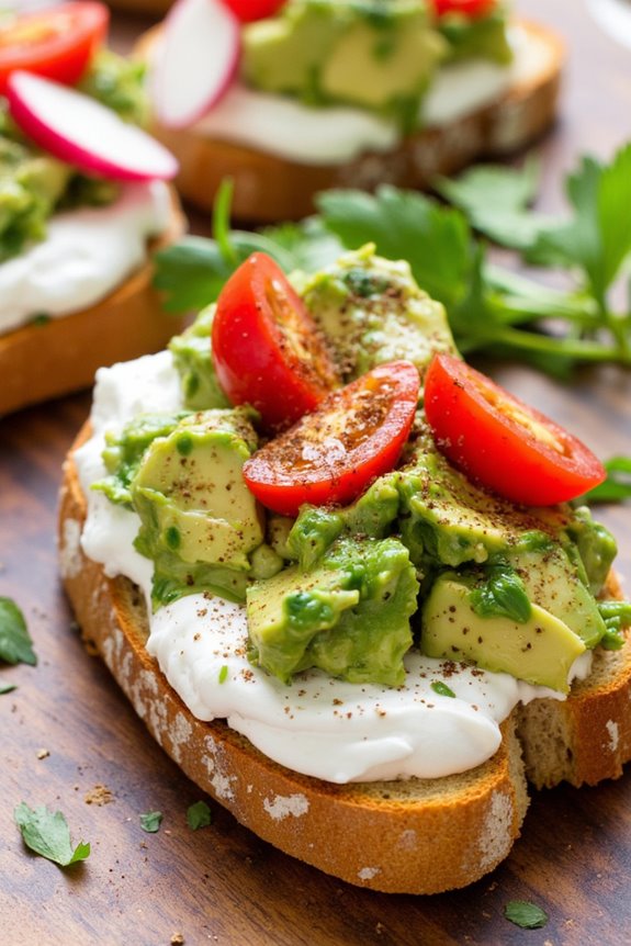 nutritious greek yogurt toast