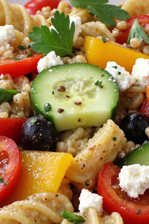 nutritious mediterranean pasta salad