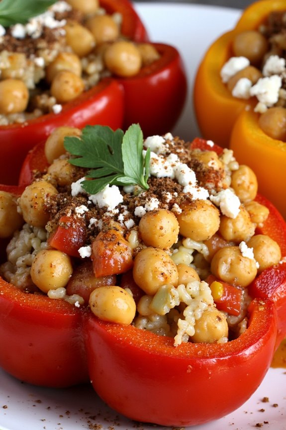 nutritious mediterranean stuffed peppers