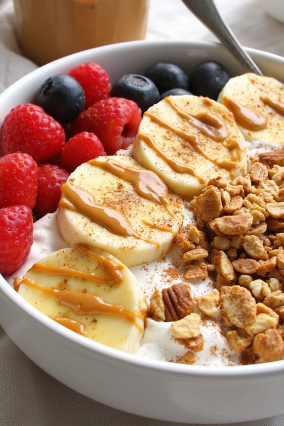 nutritious peanut butter bowl