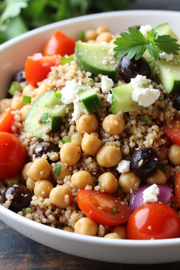 nutritious quinoa greek salad