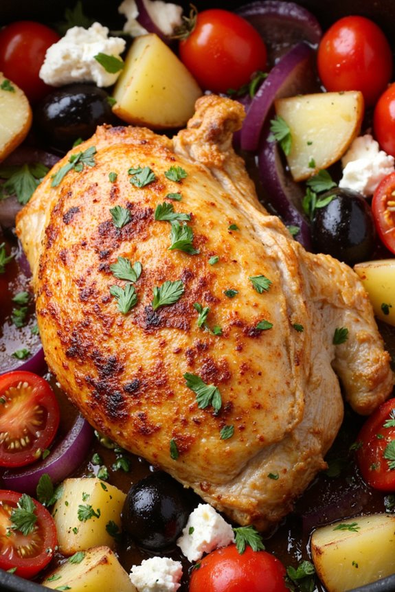 one pan greek chicken delight