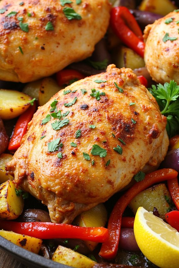 one pan greek chicken delight