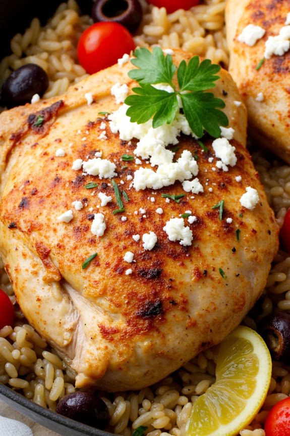 one pan greek chicken delight