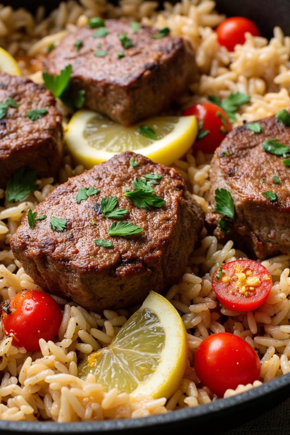 one pan greek lamb delight
