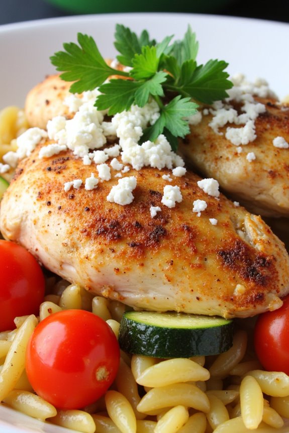 one pot mediterranean chicken orzo