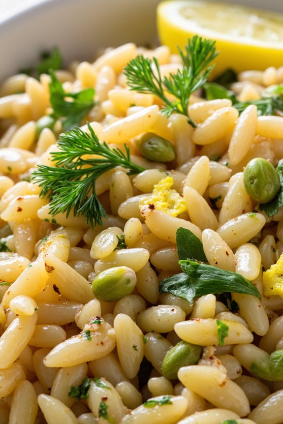 orzo pilaf with pistachios