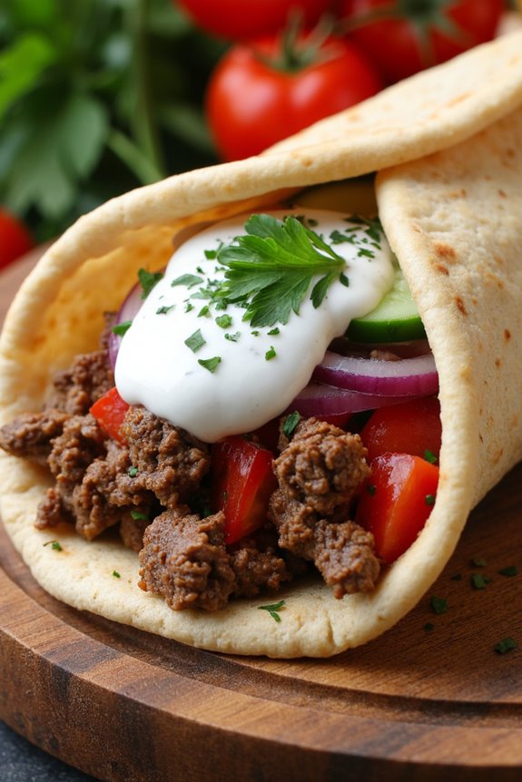 quick and easy lamb gyros