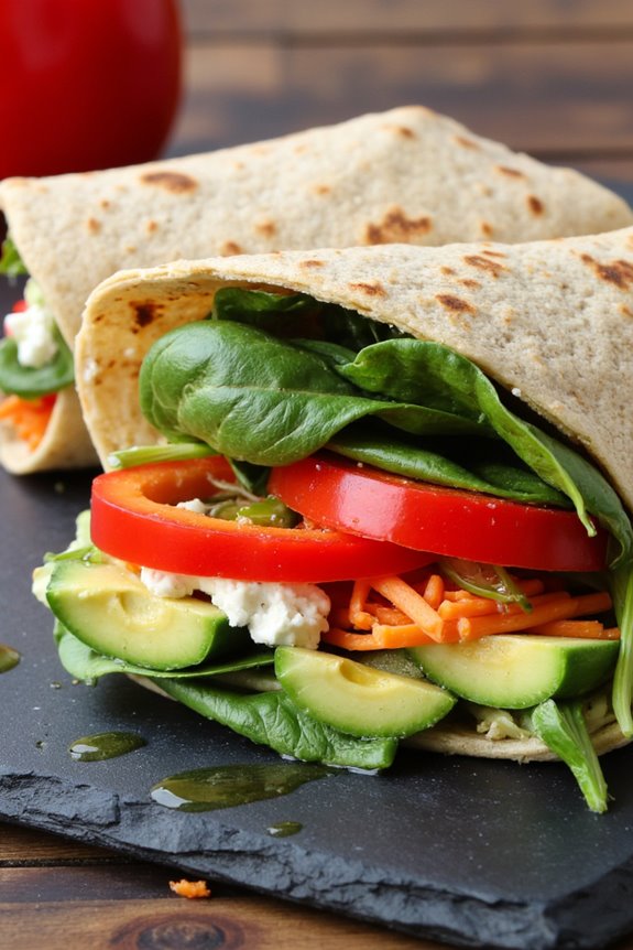 quick flavorful healthy wrap