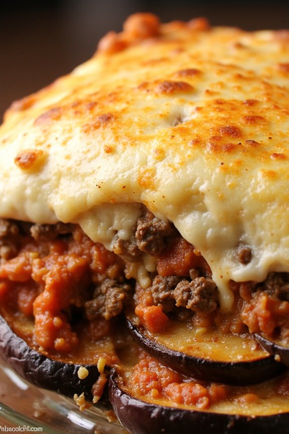 rich layered greek casserole