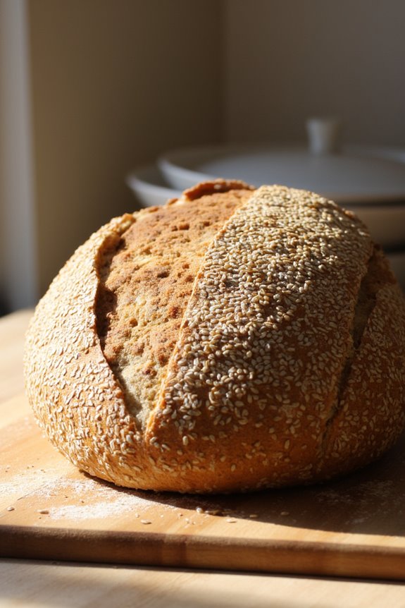 rustic whole wheat bread