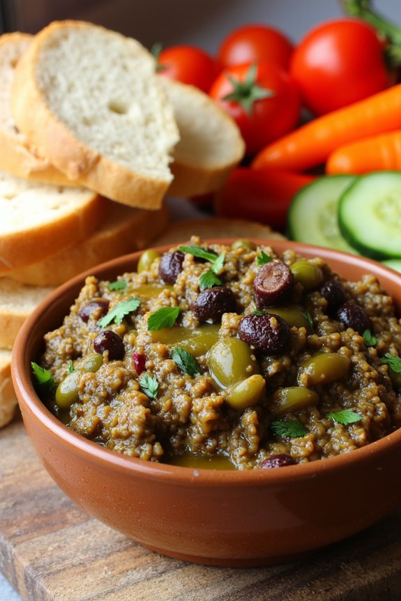 savory mediterranean olive spread