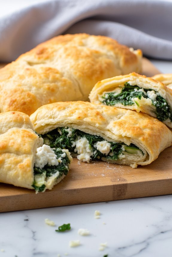 savory spinach and feta pie