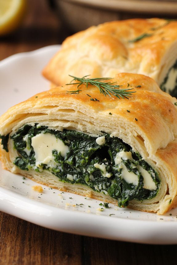 savory spinach and feta pie