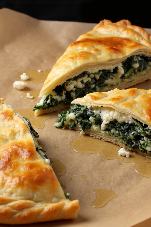 savory spinach and feta pie