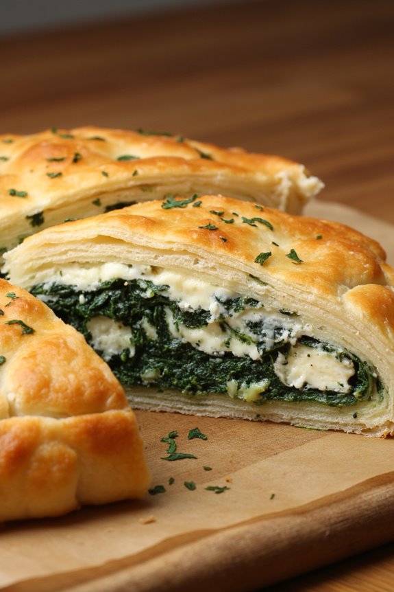 savory spinach and feta pie
