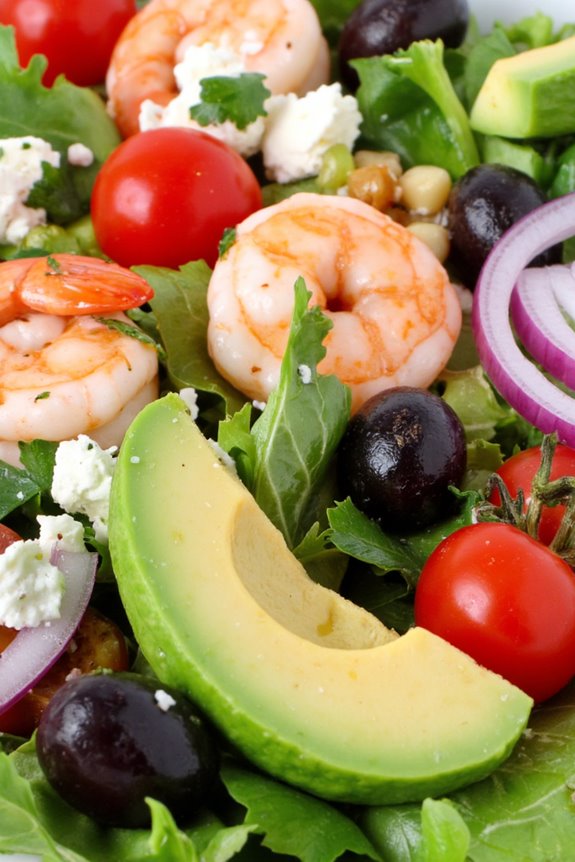shrimp avocado greek salad recipe