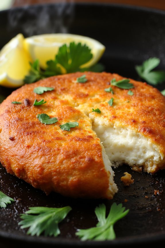 sizzling fried cheese delight