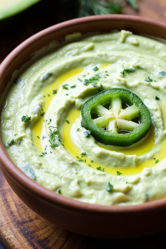spicy creamy avocado dip