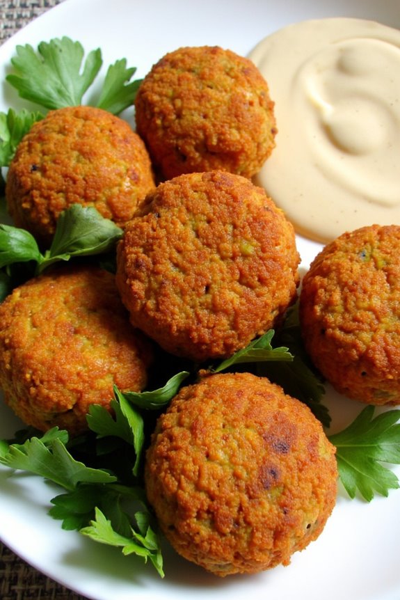 spicy harissa chickpea falafel