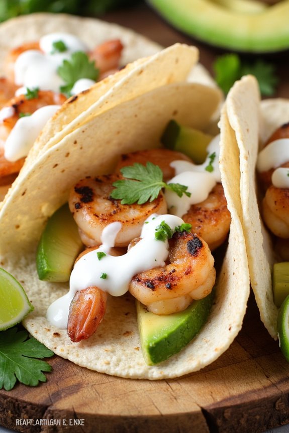 spicy shrimp taco delight