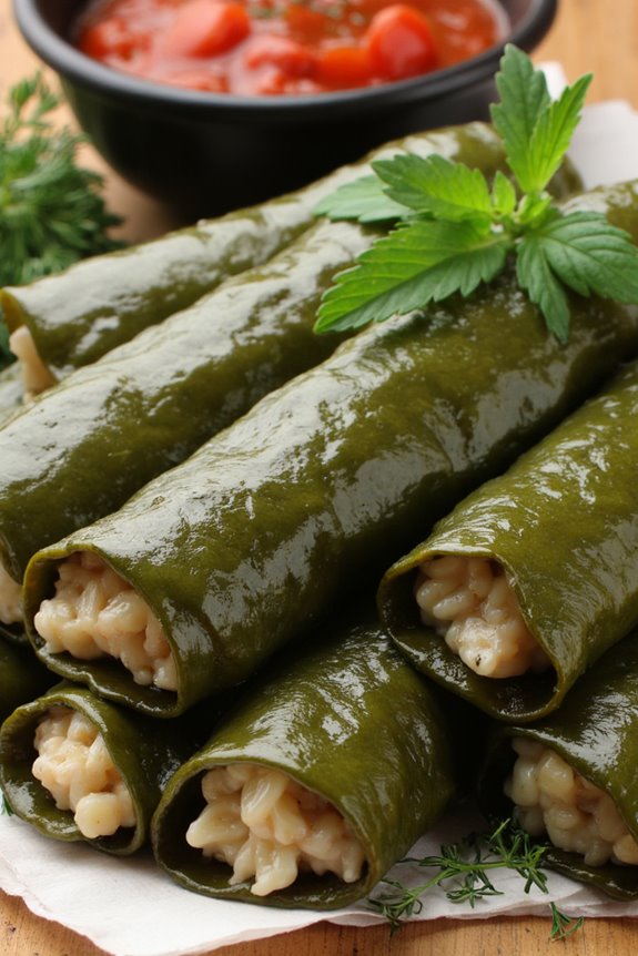 stuffed grape leaves appetizer