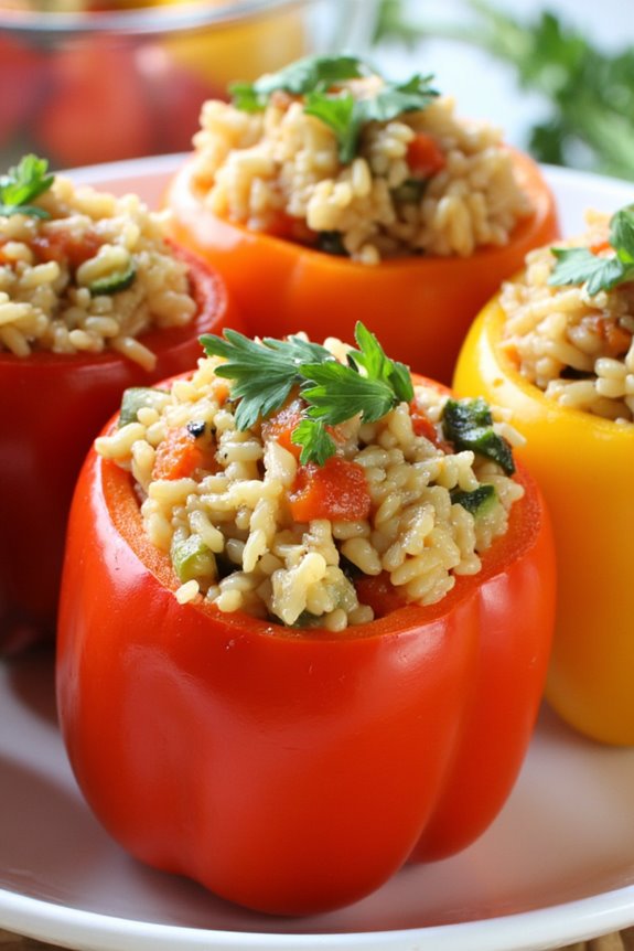 stuffed peppers with rice