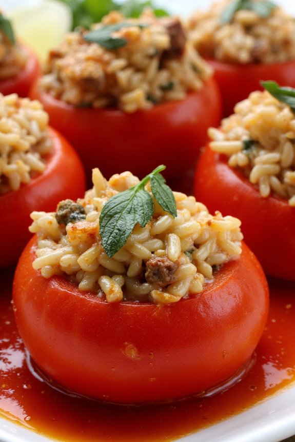 stuffed tomatoes with herbs