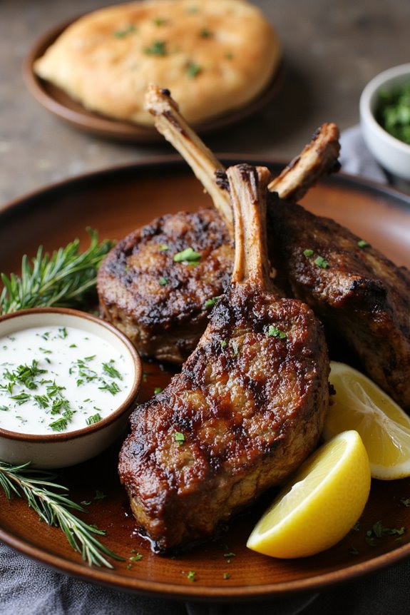 succulent lamb with tzatziki