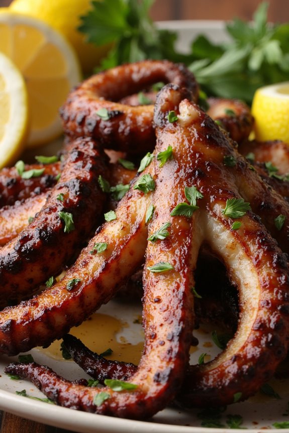 tender grilled octopus delight