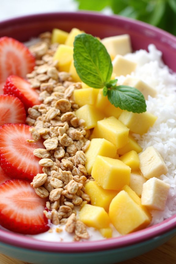 tropical greek yogurt bowl