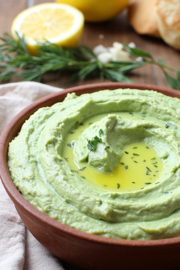 vegan tzatziki with avocado