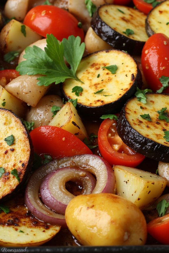 vegetarian mediterranean vegetable bake