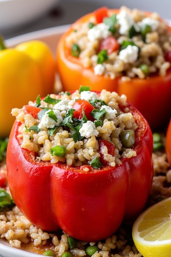versatile mediterranean stuffed peppers
