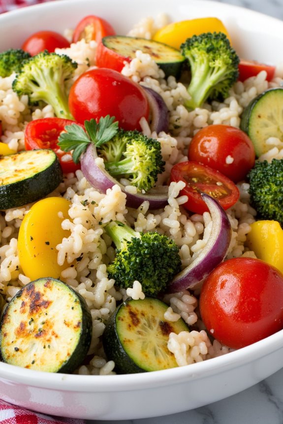 vibrant greek rice dish