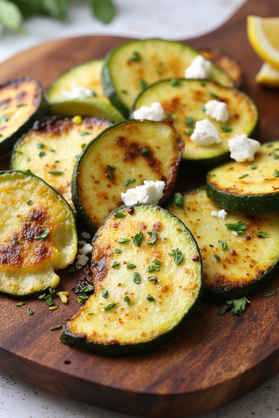 vibrant lemon herb zucchini