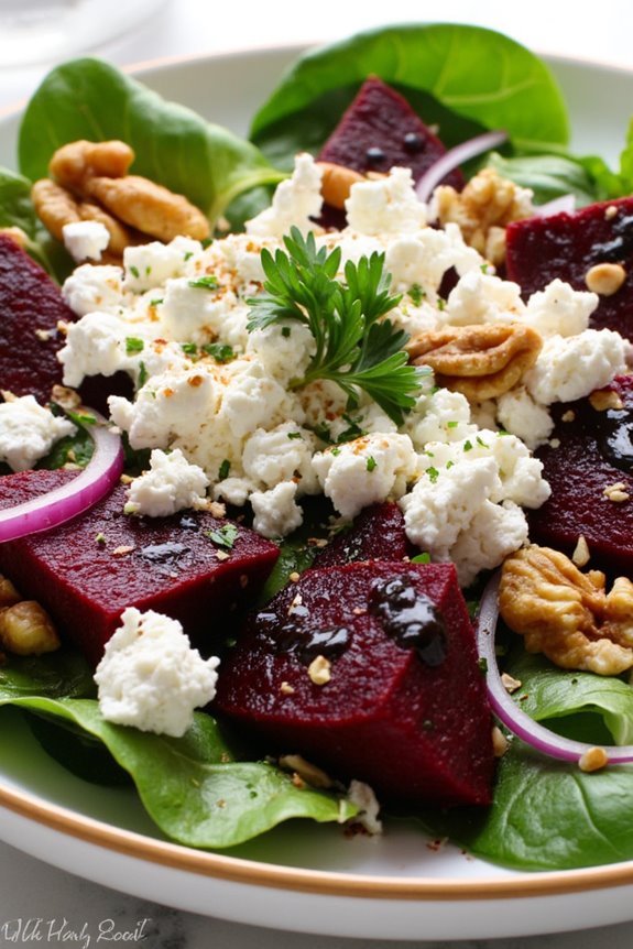 vibrant mediterranean beet salad