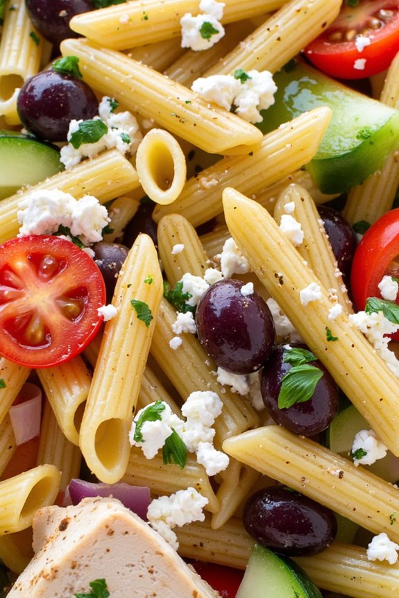 vibrant mediterranean chicken salad